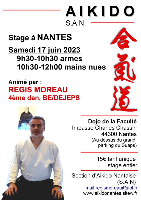 Stage Aïkido avec Régis Moreau (4ème DAN, BE/DE)