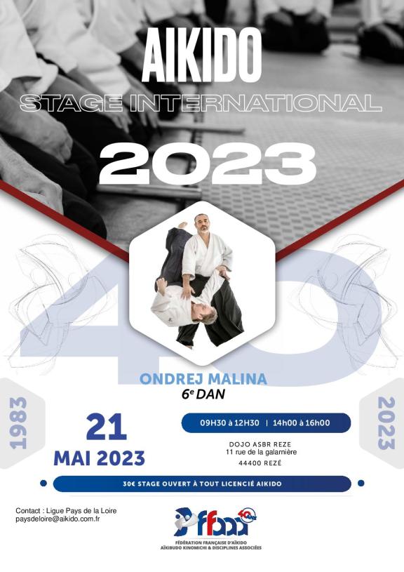 Stage international Aikido avec ONDREJ MALINA à Rezé
