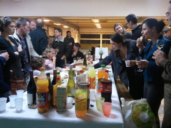 photo de groupe lors de la soirée d'accueil des nouveaux