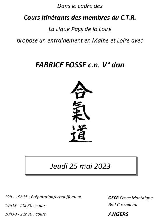 affiche cours itinérants aïkido