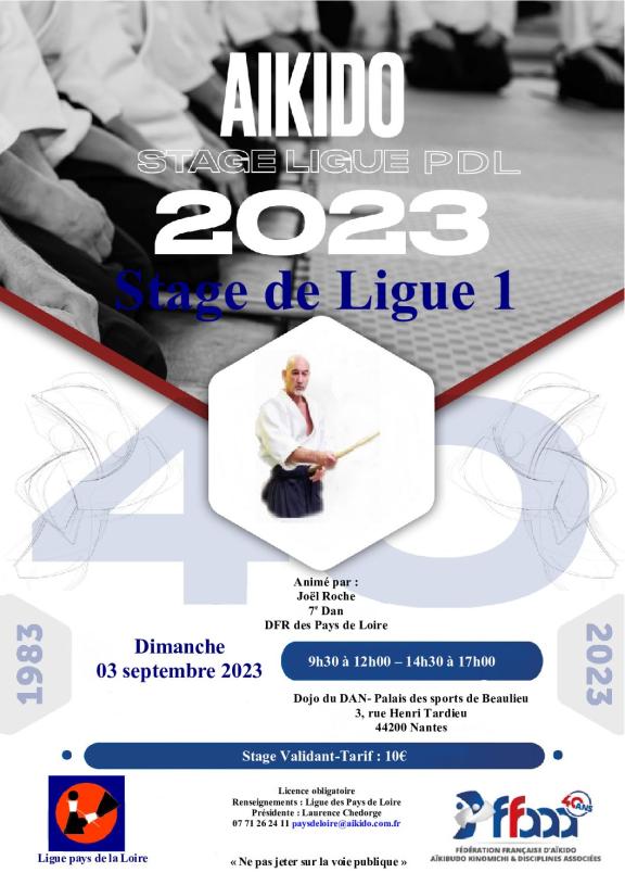 Stage de ligue Aïkido 2023  numero 1