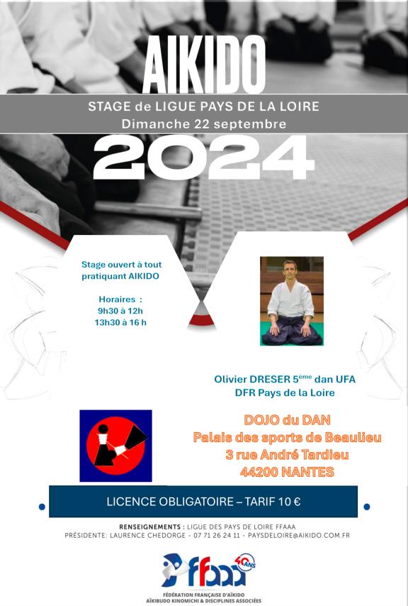 Stage de Ligue 1 Aïkido 2024/2025