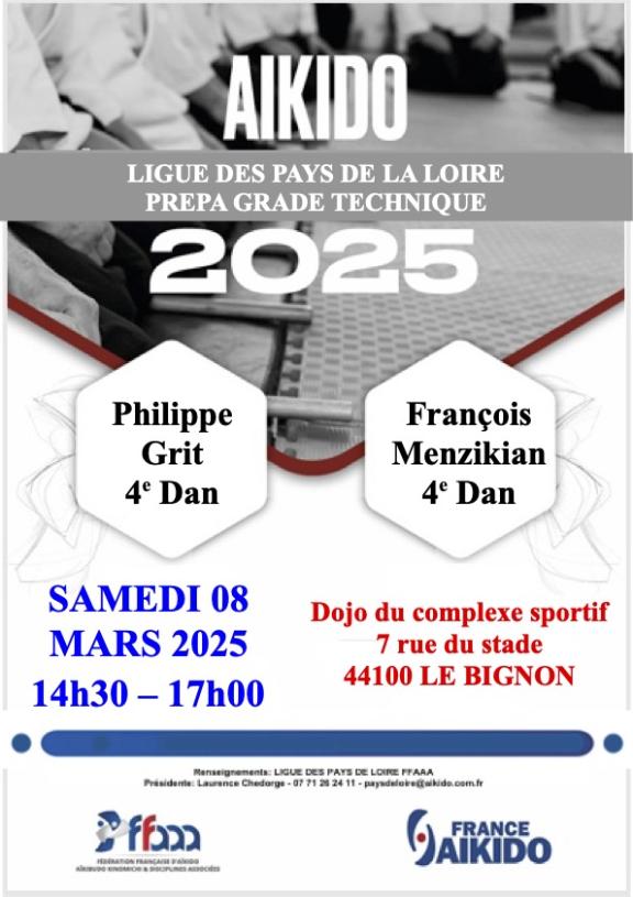 Affiche Ligue des pays de la loire prépa grade technique