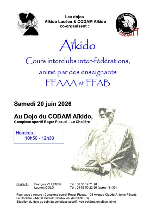 Cours interclubs inter-fédérations Aïkido - FFAAA &amp; FFAB - Orvault