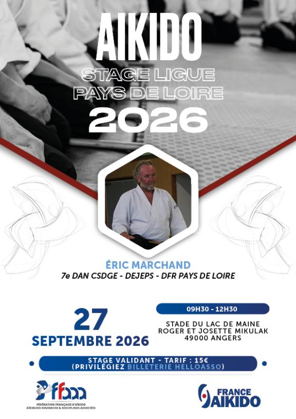 affiche stage de ligue aïkido 27 septembre 2026